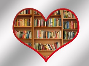 books and heart